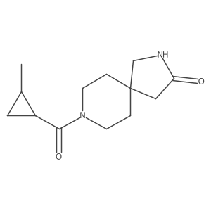 8-(2-Methylcyclopropanecarbonyl)-2,8-diazaspiro[4.5]decan-3-one Structure