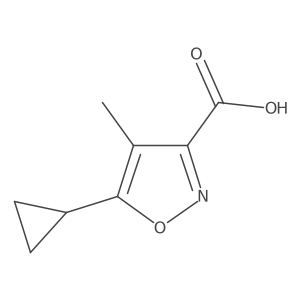 3-Isoxazolecarboxylic acid, 5-cyclopropyl-4-methyl- Structure