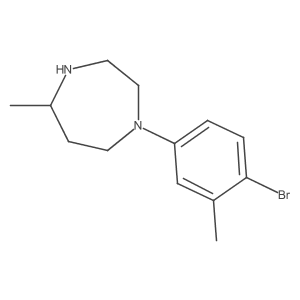 1-(4-Bromo-3-methylphenyl)-5-methyl-1,4-diazepane Structure