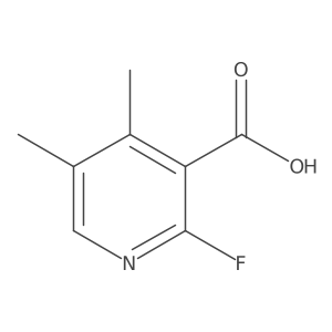 2-Fluoro-4,5-dimethylnicotinic acid结构式