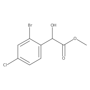 Methyl 2-(2-bromo-4-chlorophenyl)-2-hydroxyacetate Structure