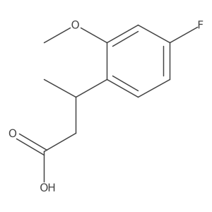 3-(4-Fluoro-2-methoxyphenyl)butanoic acid Structure