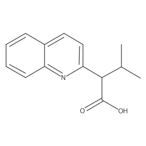 3-Methyl-2-(quinolin-2-yl)butanoic acid Structure