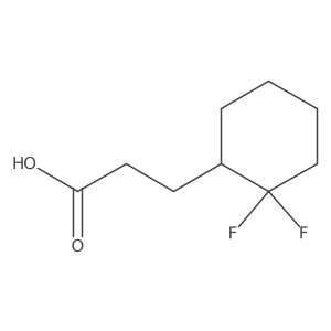 3-(2,2-Difluorocyclohexyl)propanoic acid Structure