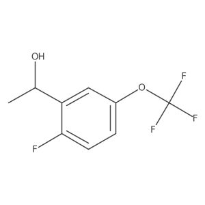 1-[2-Fluoro-5-(trifluoromethoxy)phenyl]ethanol Structure