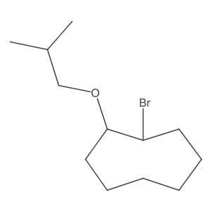 1-Bromo-2-(2-methylpropoxy)cyclooctane Structure