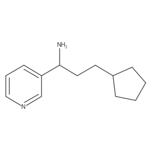 3-Cyclopentyl-1-(pyridin-3-yl)propan-1-amine Structure