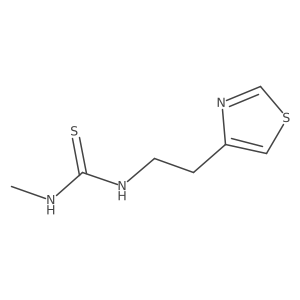 3-Methyl-1-[2-(1,3-thiazol-4-yl)ethyl]thiourea Structure