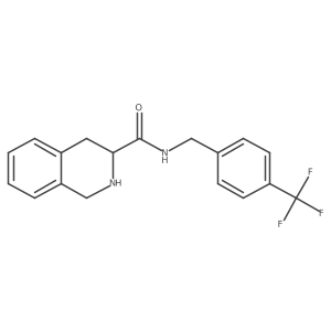 1,2,3,4-Tetrahydro-N-[[4-(trifluoromethyl)phenyl]methyl]-3-isoquinolinecarboxamide结构式