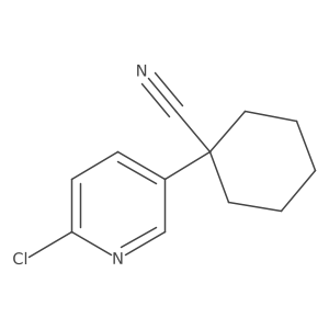 1-(6-Chloropyridin-3-yl)cyclohexanecarbonitrile结构式