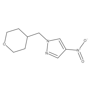 4-Nitro-1-[(tetrahydro-2h-pyran-4-yl)methyl]-1h-pyrazole Structure