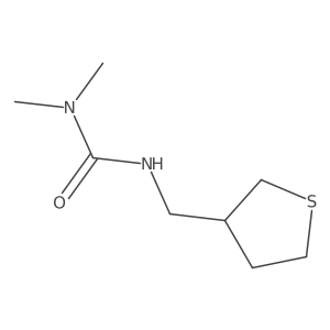 3,3-Dimethyl-1-[(thiolan-3-yl)methyl]urea Structure