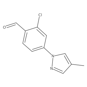 2-Chloro-4-(4-methyl-1H-pyrazol-1-yl)benzaldehyde Structure