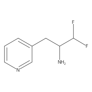 1,1-Difluoro-3-(pyridin-3-yl)propan-2-amine Structure