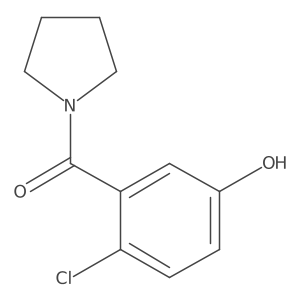 4-Chloro-3-[(pyrrolidin-1-yl)carbonyl]phenol结构式