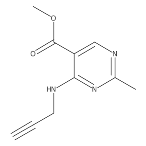 Methyl 2-methyl-4-[(prop-2-yn-1-yl)amino]pyrimidine-5-carboxylate Structure