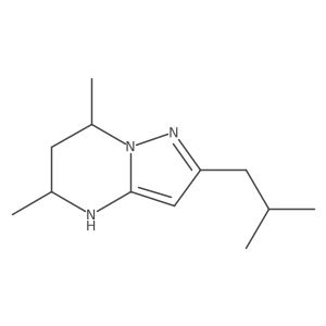 5,7-dimethyl-2-(2-methylpropyl)-4H,5H,6H,7H-pyrazolo[1,5-a]pyrimidine Structure
