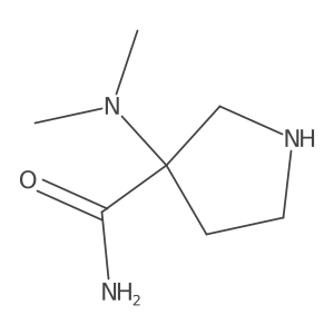 3-(Dimethylamino)pyrrolidine-3-carboxamide Structure