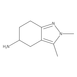 2,3-dimethyl-4,5,6,7-tetrahydro-2H-indazol-5-amine Structure