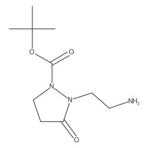 1,1-Dimethylethyl 2-(2-aminoethyl)-3-oxo-1-pyrazolidinecarboxylate Structure
