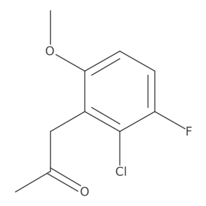 1-(2-Chloro-3-fluoro-6-methoxyphenyl)propan-2-one结构式