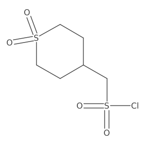 (1,1-Dioxo-1lambda6-thian-4-yl)methanesulfonyl chloride Structure