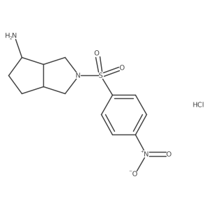 2-(4-Nitrobenzenesulfonyl)-octahydrocyclopenta[c]pyrrol-4-amine hydrochloride Structure