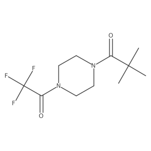 2,2-Dimethyl-1-[4-(trifluoroacetyl)piperazin-1-yl]propan-1-one结构式