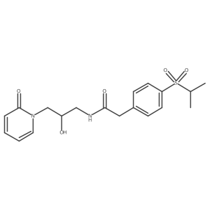 N-(2-hydroxy-3-(2-oxopyridin-1(2H)-yl)propyl)-2-(4-(isopropylsulfonyl)phenyl)acetamide Structure