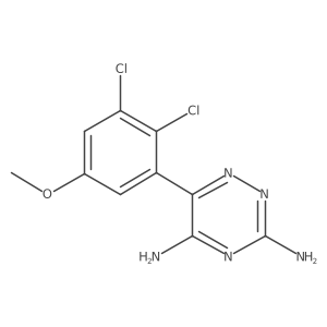 6-(2,3-Dichloro-5-methoxyphenyl)-1,2,4-triazine-3,5-diamine Structure