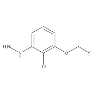 1-(2-Chloro-3-(fluoromethoxy)phenyl)hydrazine结构式
