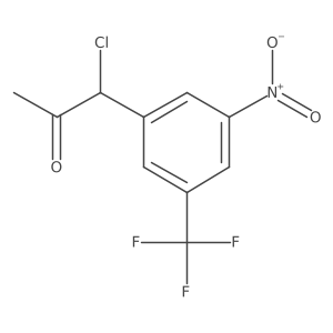 1-Chloro-1-(3-nitro-5-(trifluoromethyl)phenyl)propan-2-one结构式