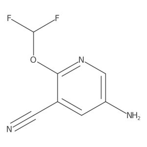 5-Amino-2-(difluoromethoxy)nicotinonitrile Structure