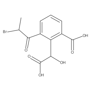 2-(2-Bromopropanoyl)-6-carboxymandelic acid Structure