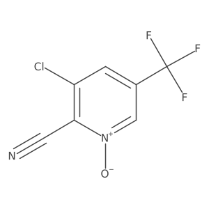 3-Chloro-2-cyano-5-(trifluoromethyl)pyridine 1-oxide结构式