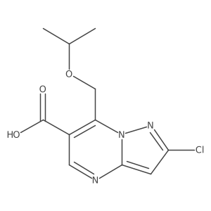 2-Chloro-7-[(1-methylethoxy)methyl]pyrazolo[1,5-a]pyrimidine-6-carboxylic acid Structure