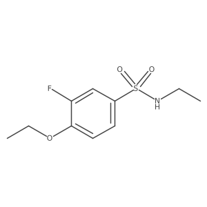 4-ethoxy-N-ethyl-3-fluorobenzene-1-sulfonamide Structure