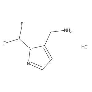 [1-(difluoromethyl)-1H-pyrazol-5-yl]methylamine结构式