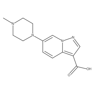 6-(4-Methyl-1-piperazinyl)pyrazolo[1,5-a]pyridine-3-carboxylic acid结构式