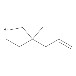4-(Bromomethyl)-4-methylhex-1-ene结构式