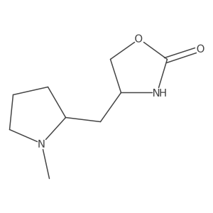 4-[(1-Methylpyrrolidin-2-yl)methyl]-1,3-oxazolidin-2-one Structure
