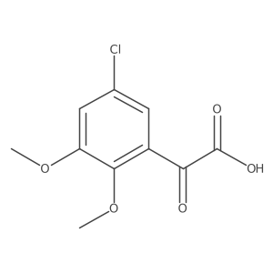 2-(5-Chloro-2,3-dimethoxyphenyl)-2-oxoacetic acid Structure