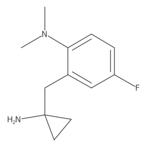 2-[(1-aminocyclopropyl)methyl]-4-fluoro-N,N-dimethylaniline Structure