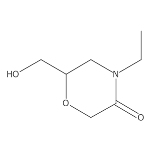 4-Ethyl-6-(hydroxymethyl)-3-morpholinone Structure