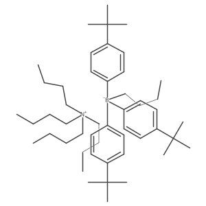 Tetrabutylammonium butyl tris-(4-tert-butylphenyl)borate结构式