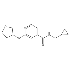 N-(cyclopropylmethyl)-2-((tetrahydrofuran-3-yl)oxy)isonicotinamide Structure
