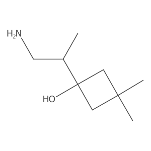 1-(1-Aminopropan-2-yl)-3,3-dimethylcyclobutan-1-ol Structure