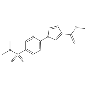 methyl 1-{5-[(dimethylamino)sulfonyl]pyridin-2-yl}-1H-imidazole-4-carboxylate Structure
