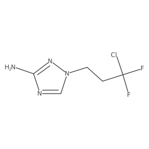 1-(3-chloro-3,3-difluoropropyl)-1H-1,2,4-triazol-3-amine结构式