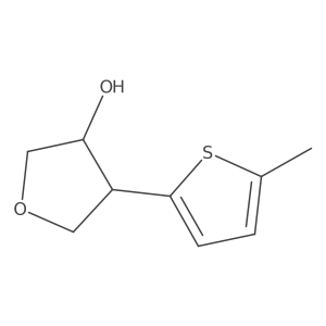 4-(5-Methylthiophen-2-yl)oxolan-3-ol结构式